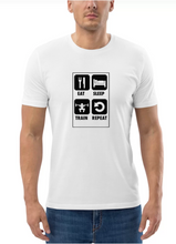 Load image into Gallery viewer, Eat Sleep Train Repeat T-shirt
