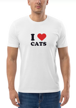 Load image into Gallery viewer, I Love Cats T-shirt
